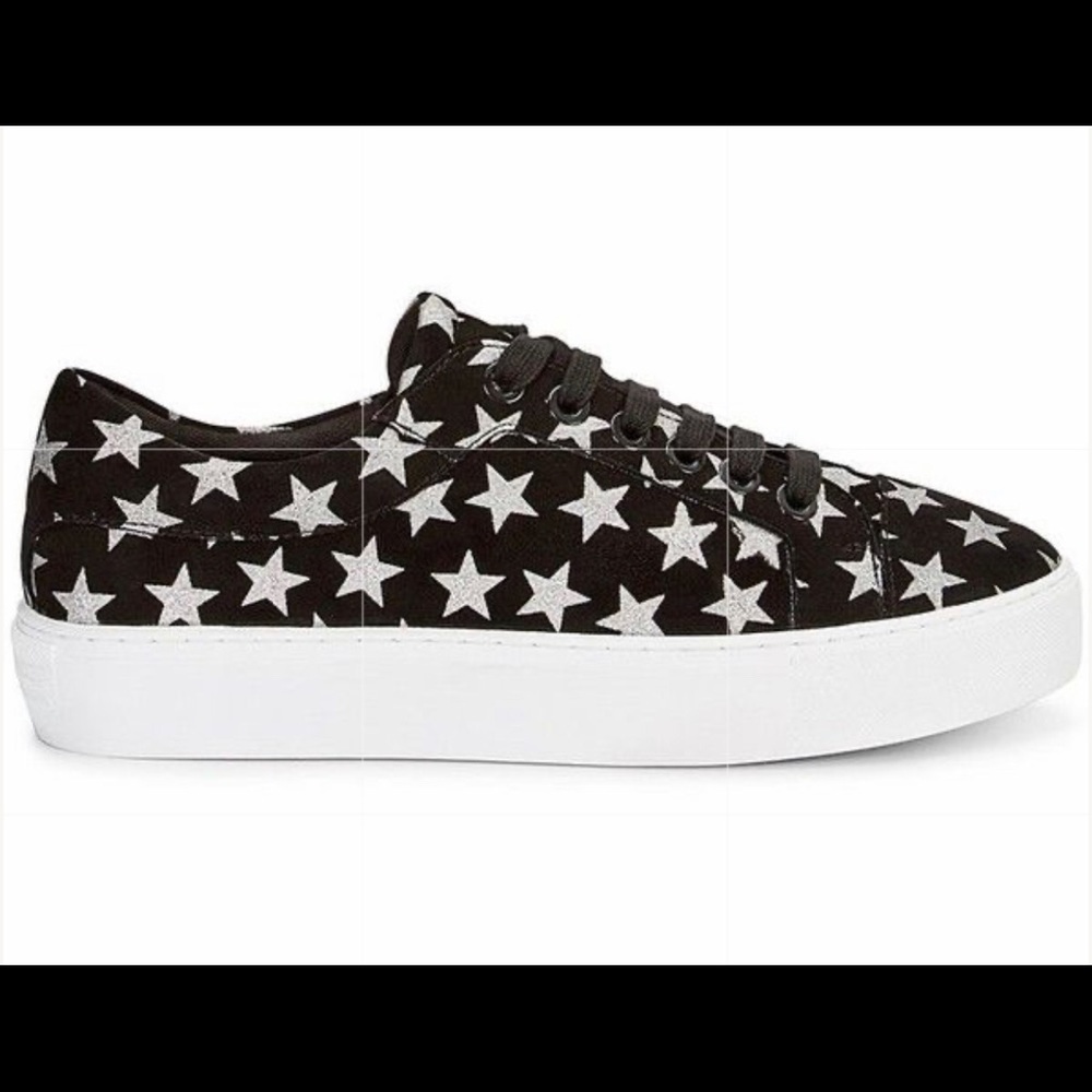 Rebecca Minkoff Nadia Suede Stars Shoes Sneakers Lace Up Running Rubber Comfort